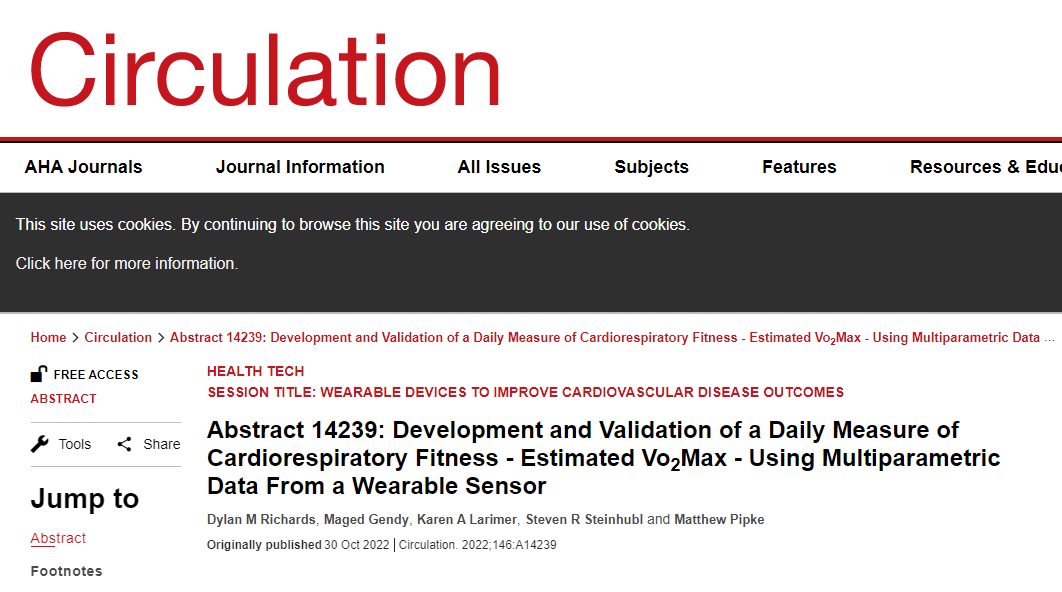 Circulation eVO2Max